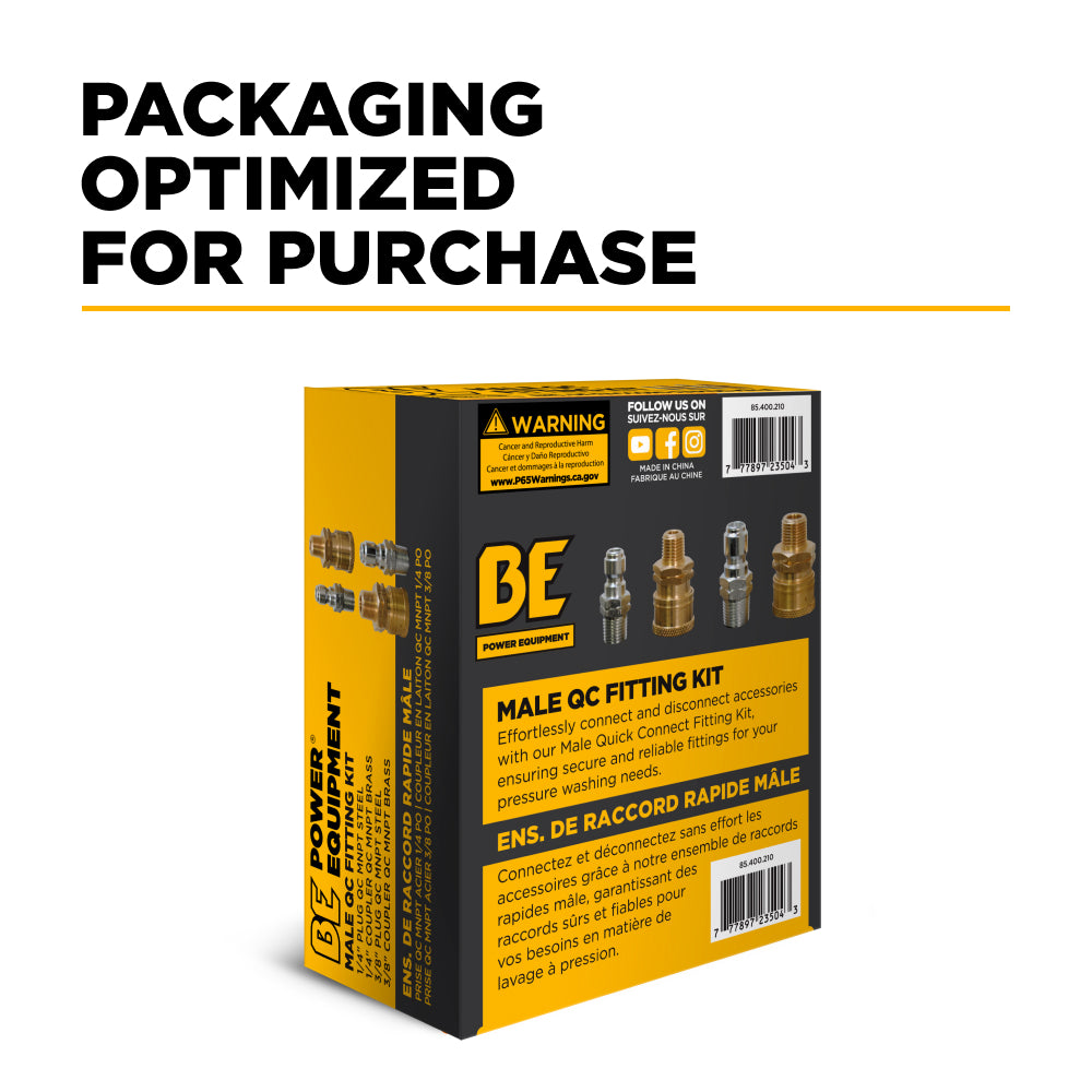 KIT, FITTINGS; QCxMNPT