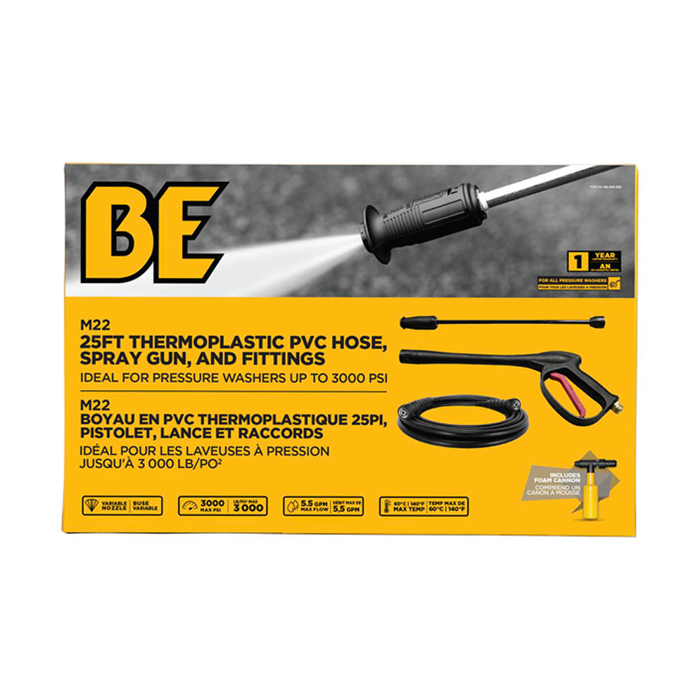 3000PSI Electric Pressure Washer Accessory Kit – M22 Compatible