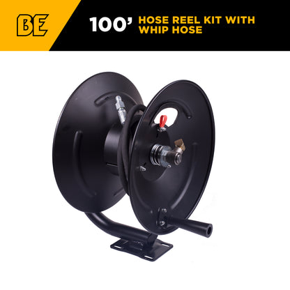 100' High Pressure Hose Reel Kit with Whip Hose