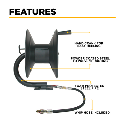 100' High Pressure Hose Reel Kit