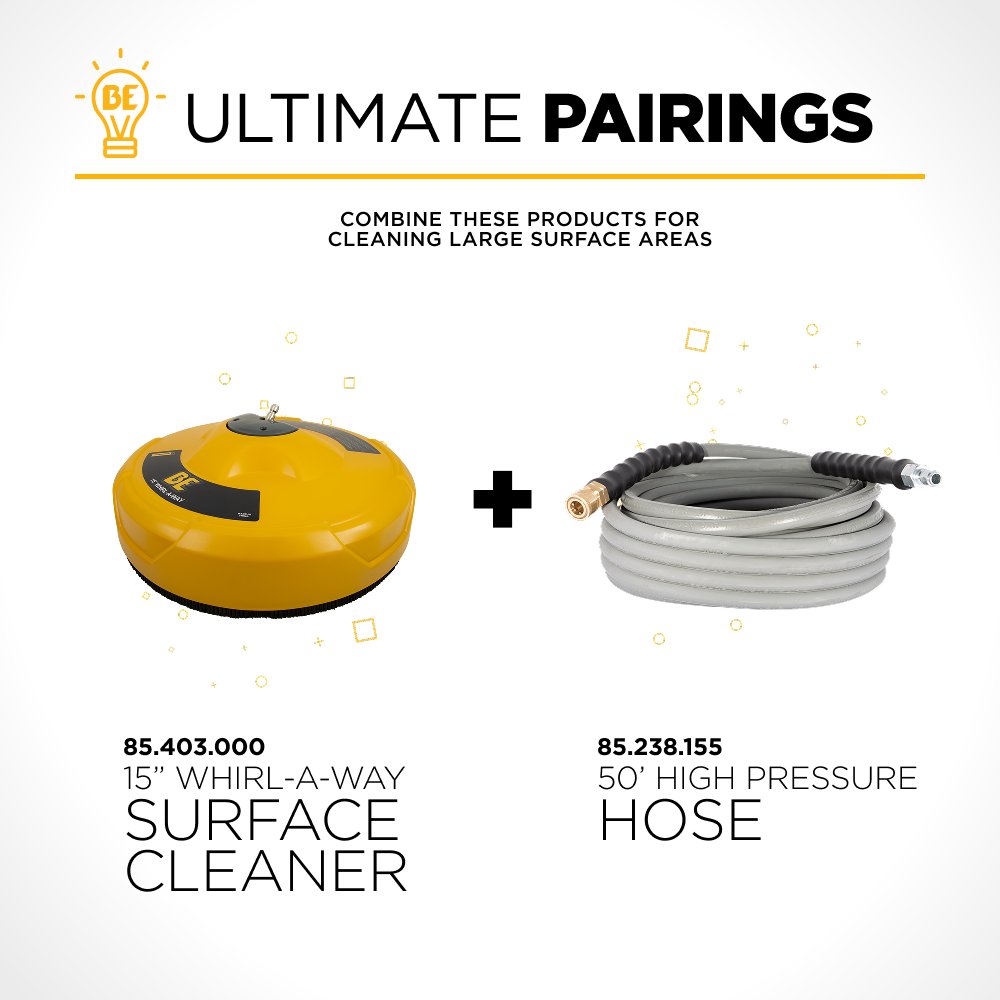 15" Whirl-A-Way Pressure Washer Surface Cleaner