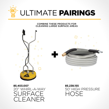 20" Whirl-A-Way Pressure Washer Surface Cleaner