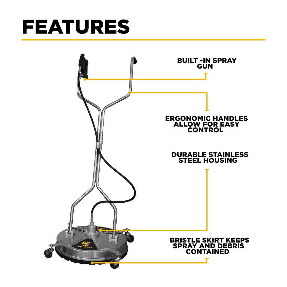 20" Whirl-A-Way Surface Cleaner
