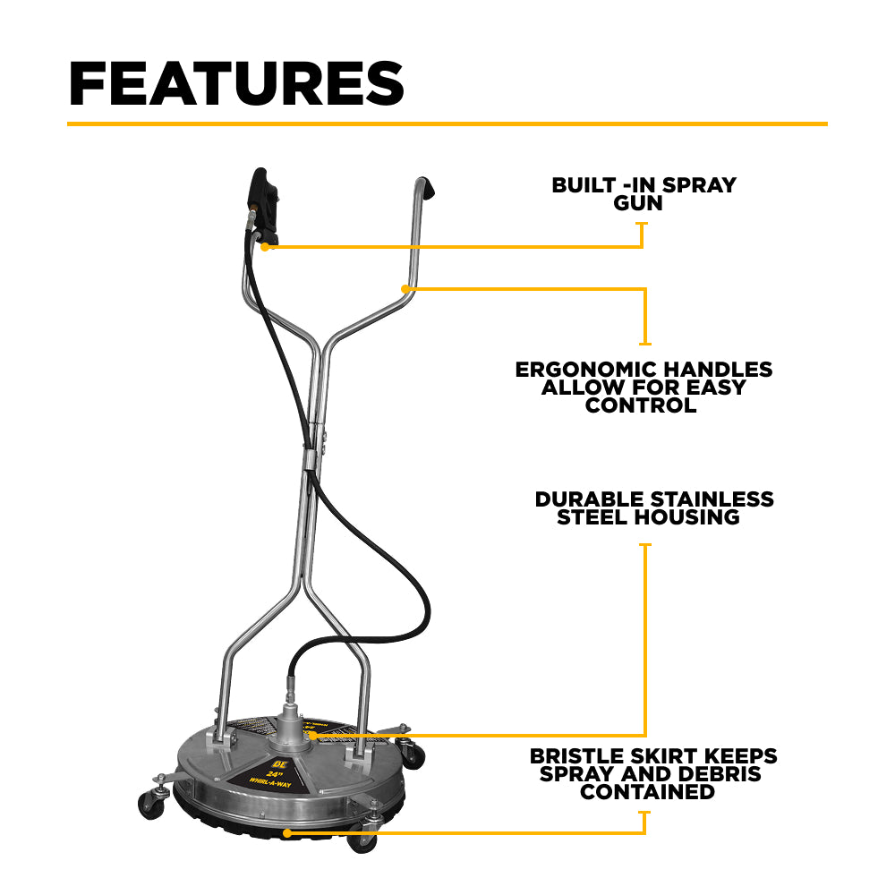 24" Whirl-A-Way Surface Cleaner