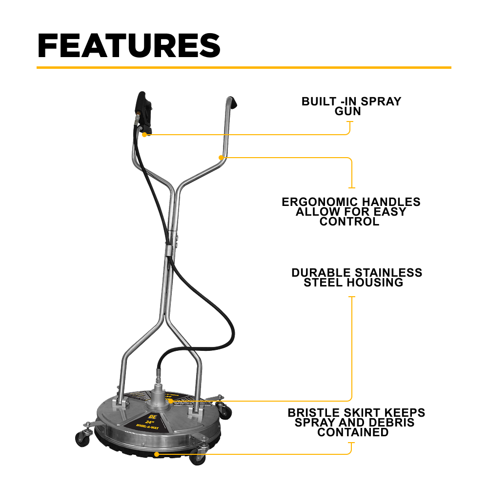 24" Whirl-A-Way Surface Cleaner