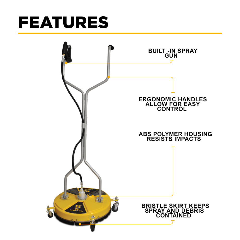 20" Whirl-A-Way Surface Cleaner