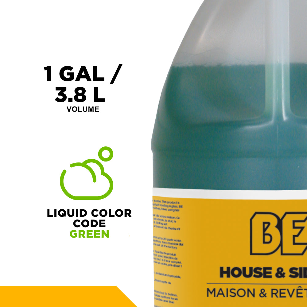 Pressure Washer House and Siding Detergent – 1 Gallon (4 Pack)