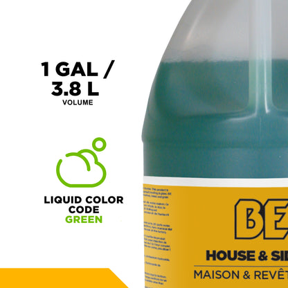 Pressure Washer House and Siding Detergent – 1 Gallon (4 Pack)