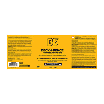 Pressure Washer Deck and Fence Detergent – 1 Gallon (4 Pack)