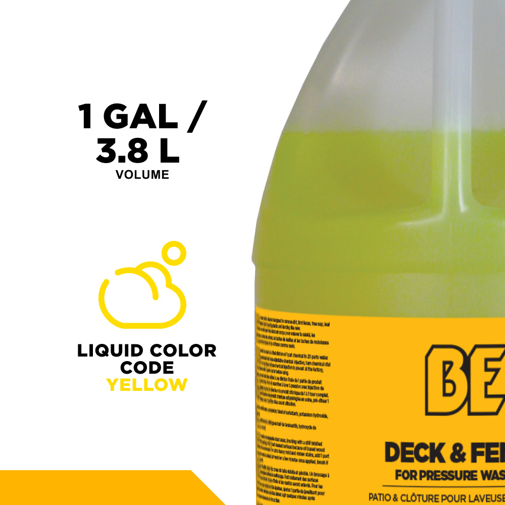 Pressure Washer Deck and Fence Detergent – 1 Gallon (4 Pack)