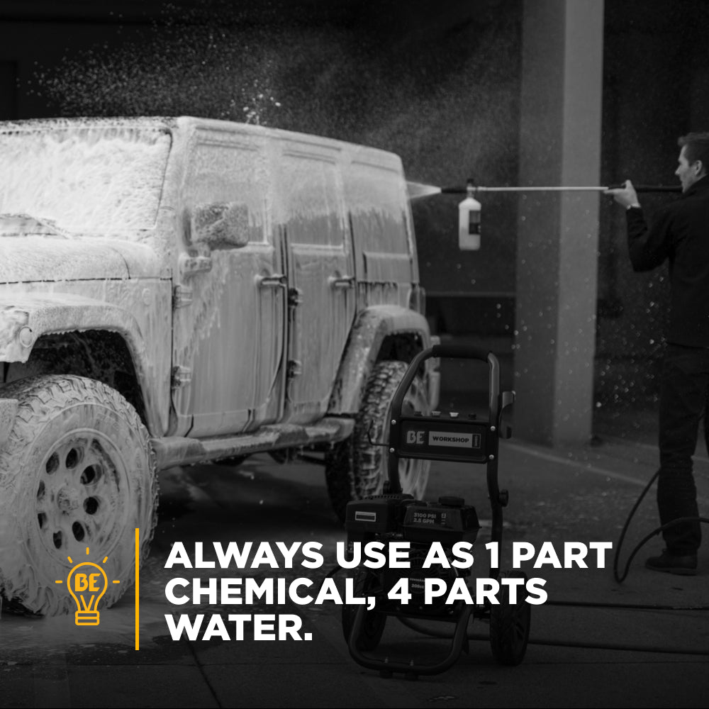 Pressure Washer Soap for Cars: High Foam Auto Wash 1L (12 Pack)