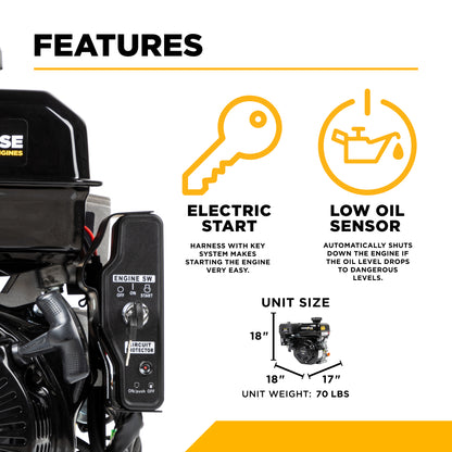 Moteur à démarrage électrique Powerease R420-18A