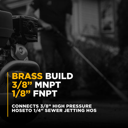 3/8" MNPT x 1/8" FNPT Reducer Bushing