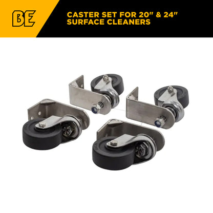 CASTER SET 20" & 24" SS WAW