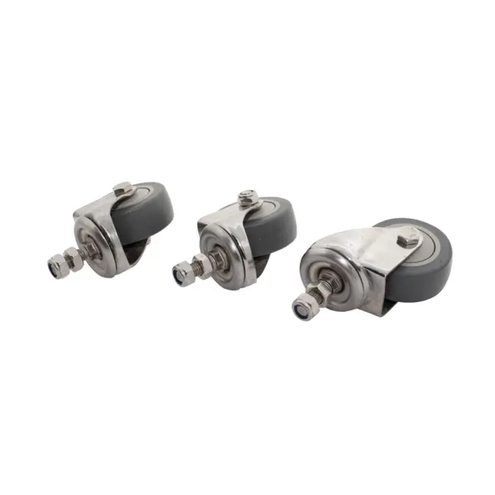 SET (4), CASTERS FOR 30" SS WAW