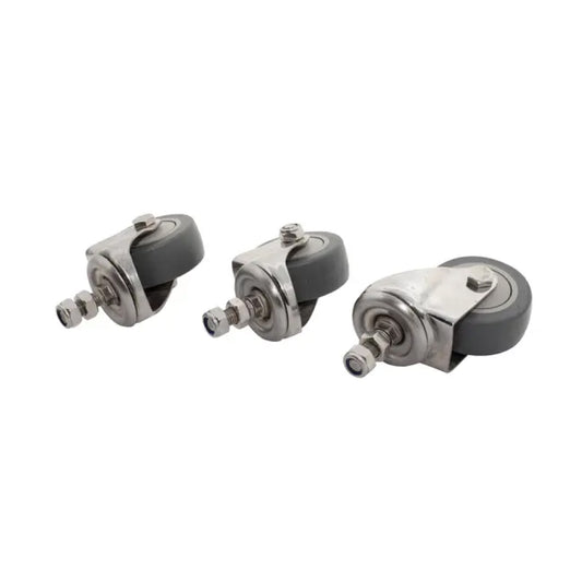 SET (4), CASTERS FOR 30" SS WAW