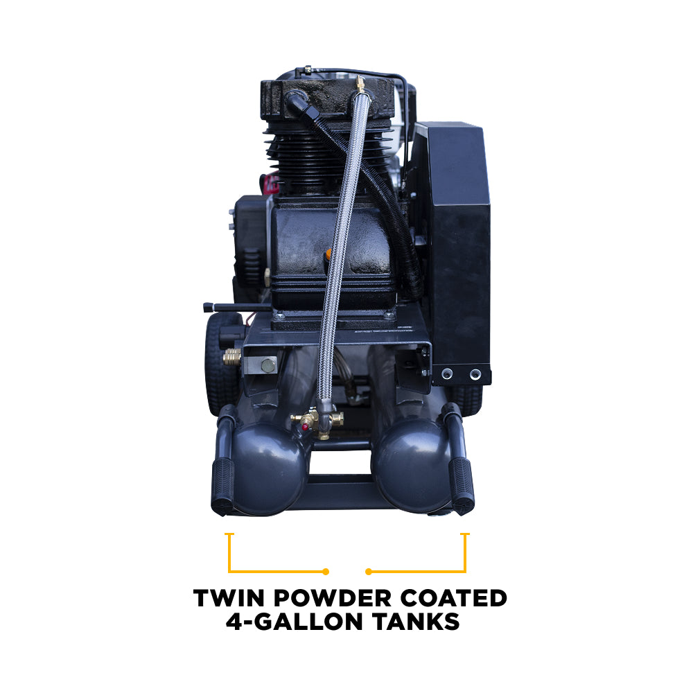Compresseur/générateur d'air à gaz de 16 pi3/min à 175 psi avec moteur Honda GX390