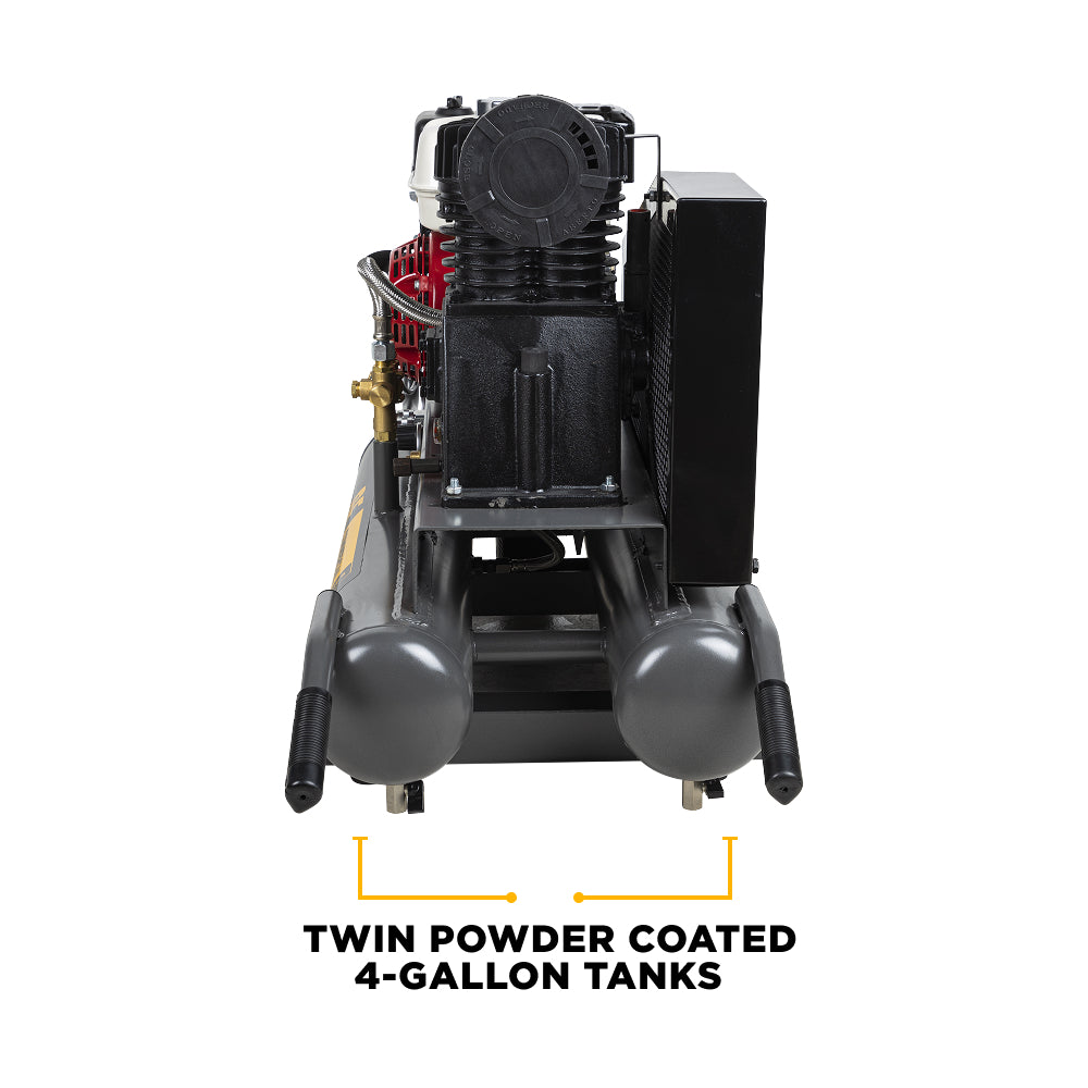 13.8 CFM @ 90 PSI Gas Air Compressor with Honda GX200 Engine - AC658HB