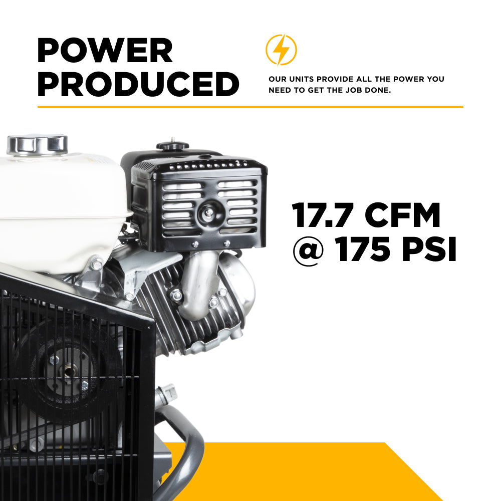 17.7 CFM @ 175 PSI Gas Air Compressor with Honda GX270 Engine - AC908HB2