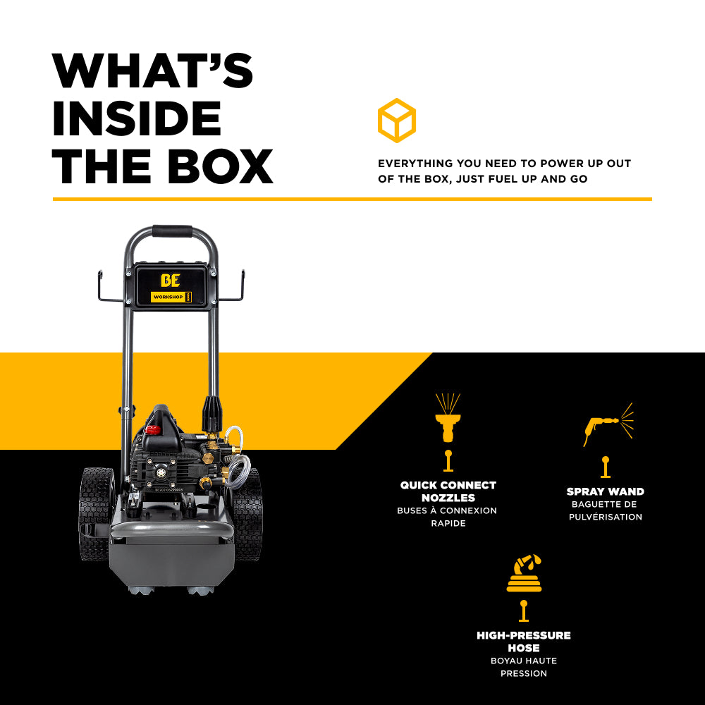 1,500 PSI 1.6 GPM 1.5 HP Electric Pressure Washer with Powerease Motor and Triplex Pump - B1515EN