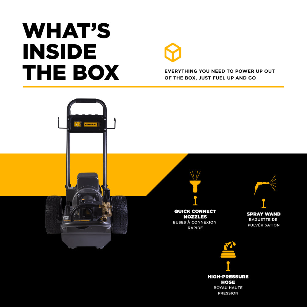 2,000 PSI 3.5 GPM 5.0 HP Electric Pressure Washer with Baldor Motor and AR Triplex Pump - B205E34A