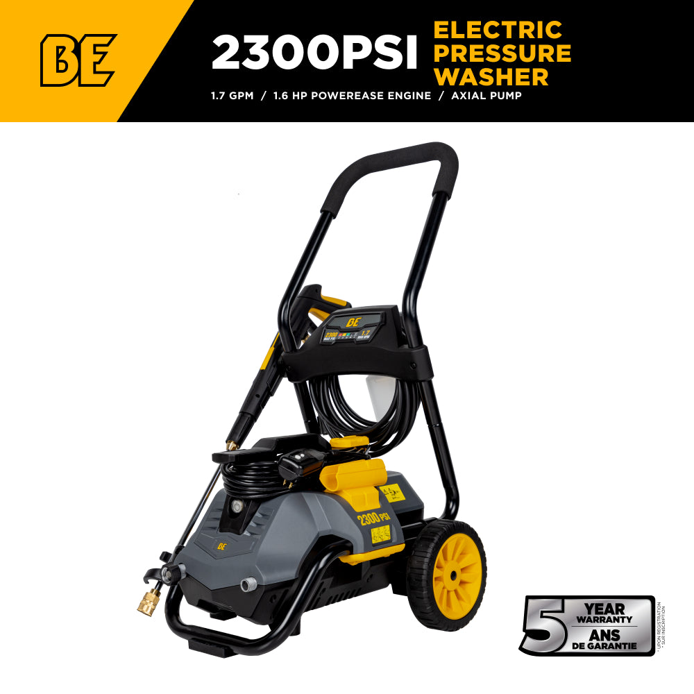 2,300 PSI 1.7 GPM Electric Pressure Washer with Powerease Motor and AR Axial Pump - P2314EN