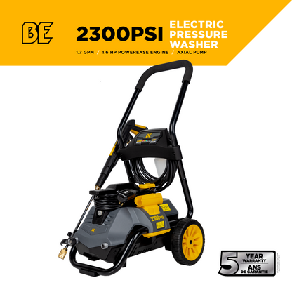 2,300 PSI 1.7 GPM Electric Pressure Washer with Powerease Motor and AR Axial Pump - P2314EN