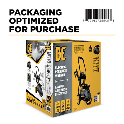 2,300 PSI 1.7 GPM Electric Pressure Washer with Powerease Motor and AR Axial Pump - P2314EN