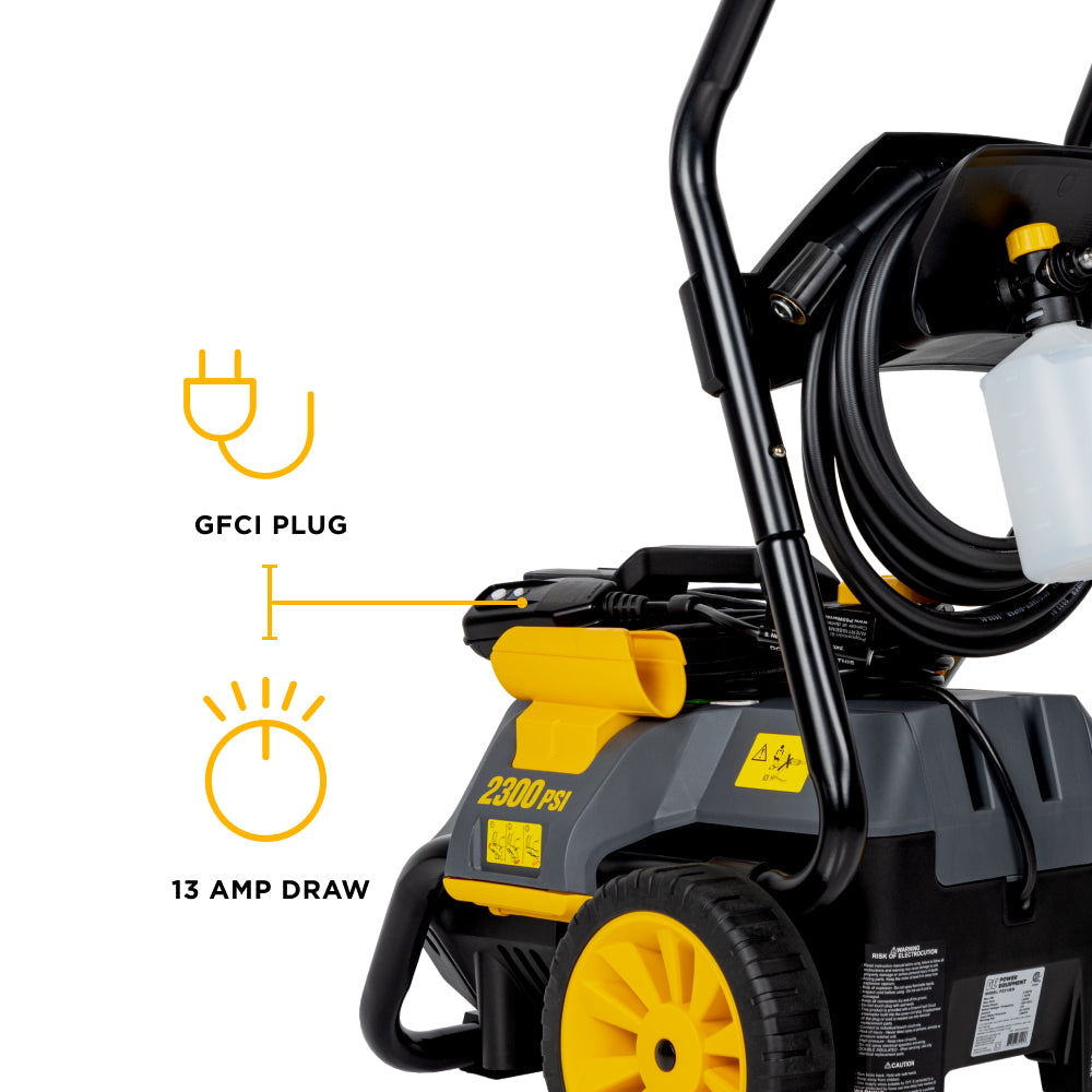 2,300 PSI 1.7 GPM Electric Pressure Washer with Powerease Motor and AR Axial Pump - P2314EN