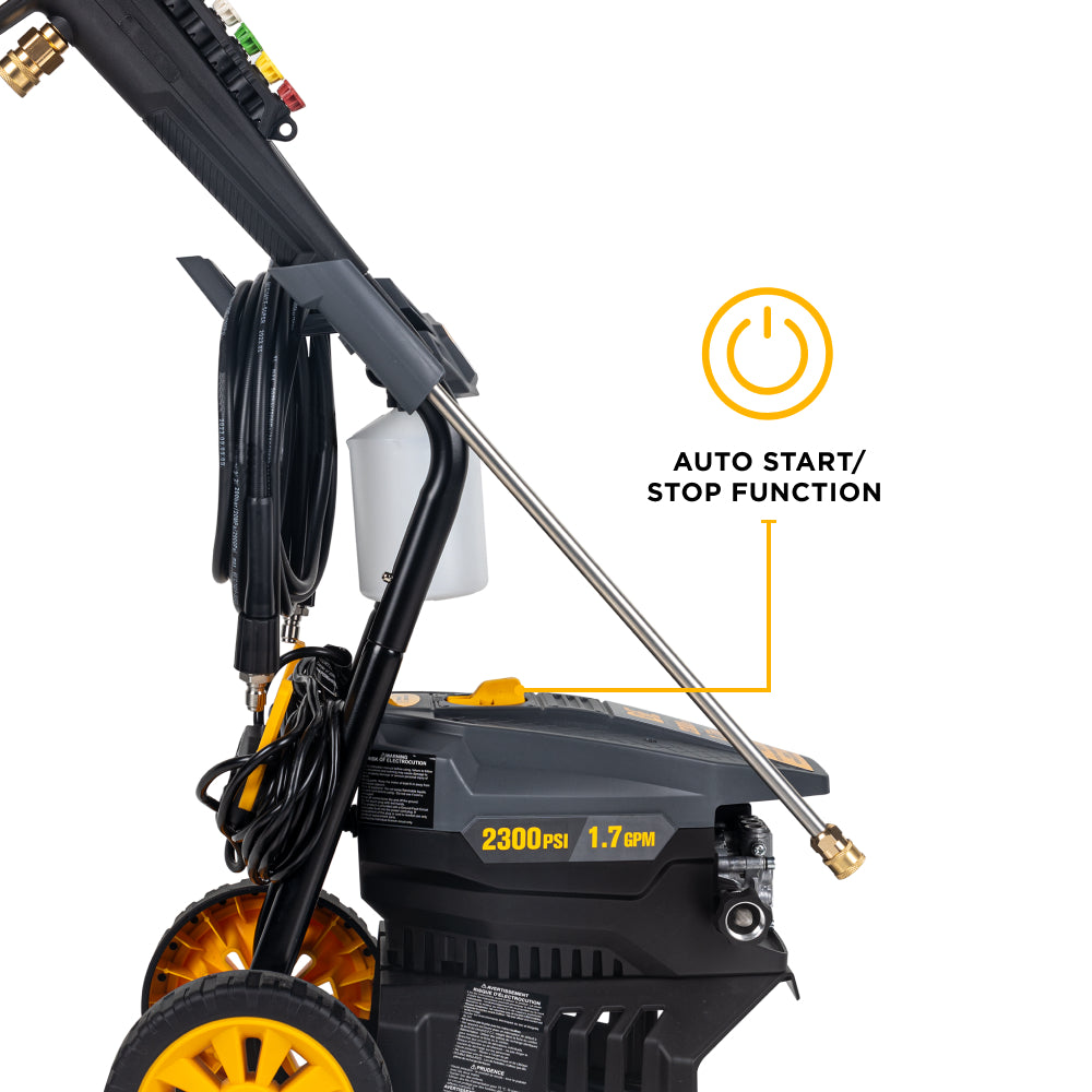 Nettoyeur haute pression électrique 2 300 PSI - 1,7 GPM avec pompe axiale AR
