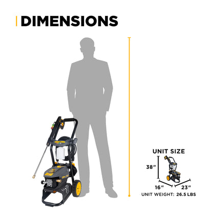 Nettoyeur haute pression électrique 2 300 PSI - 1,7 GPM avec pompe axiale AR