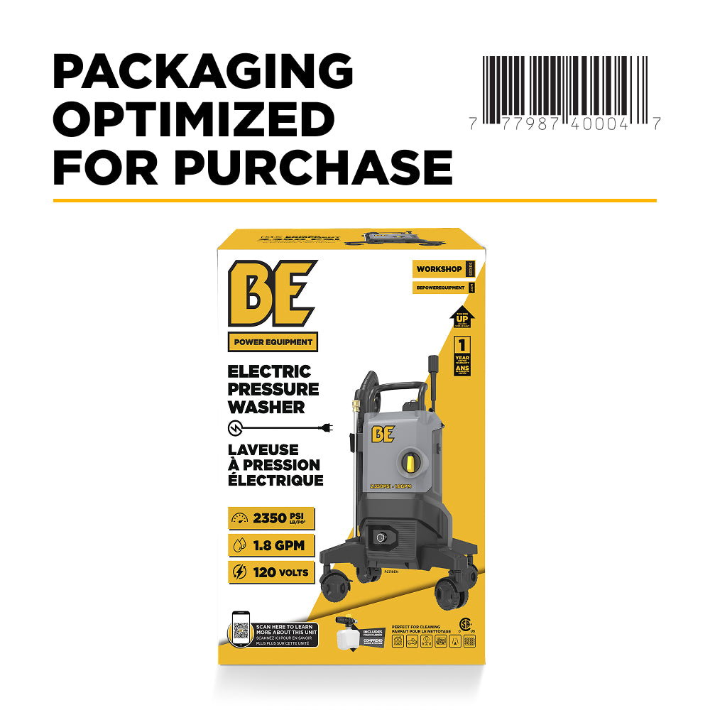 2,350 PSI 1.8 GPM Electric Pressure Washer - P2318EN