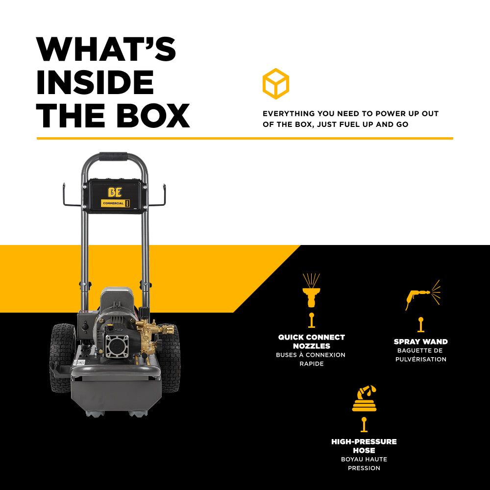 1,100 PSI 2.0 GPM 1.5 HP Electric Pressure Washer with Baldor Motor and Triplex Pump - PE-1115EW1A