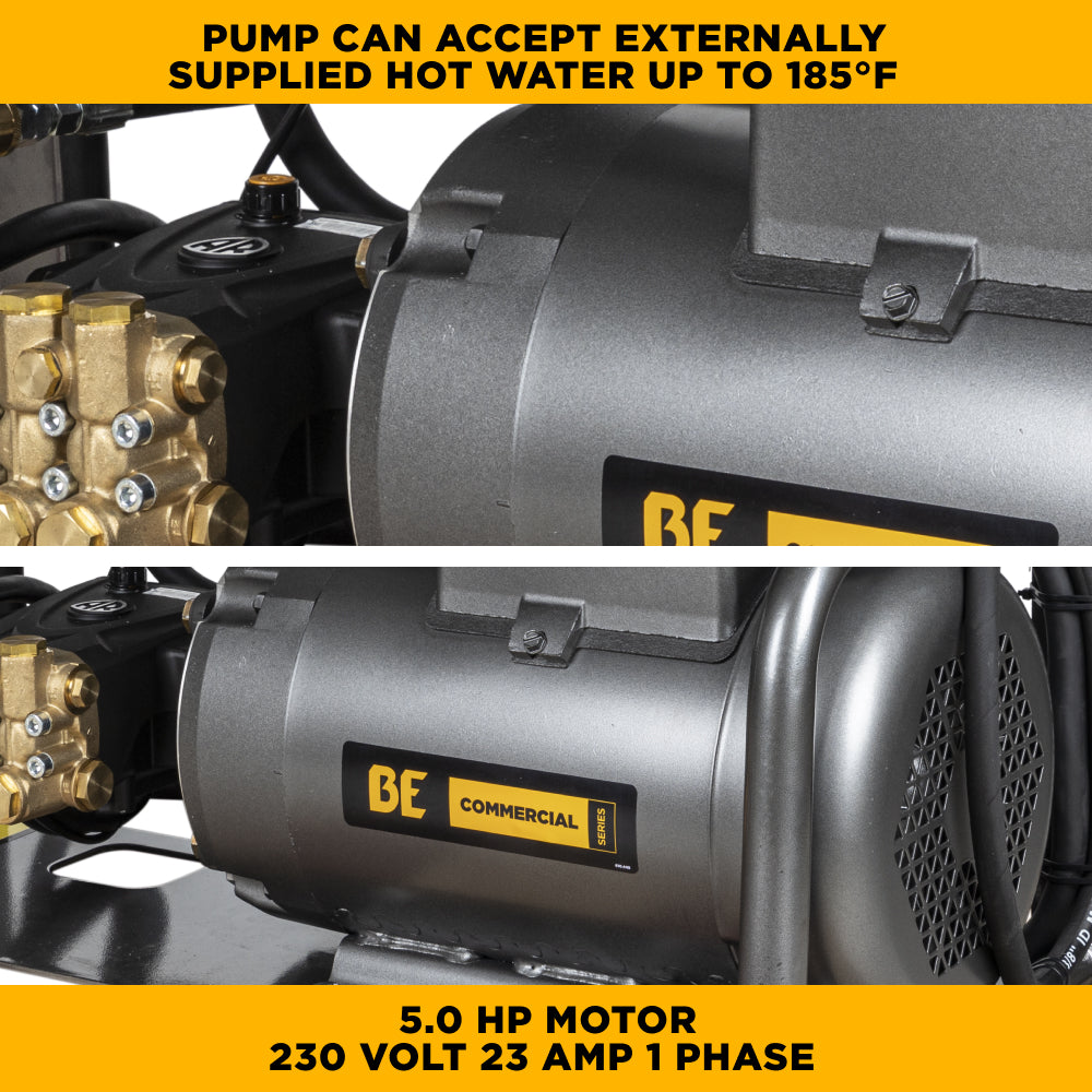 2,000 PSI 4.0 GPM 5.0 HP Wall Mount Electric Pressure Washer with a Baldor Motor and General Triplex Pump - X-2050FW1GENHT