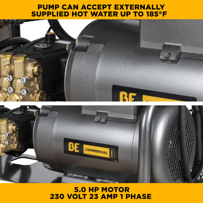 2,000 PSI 4.0 GPM 5.0 HP Wall Mount Electric Pressure Washer with a Baldor Motor and General Triplex Pump - X-2050FW1GENHT