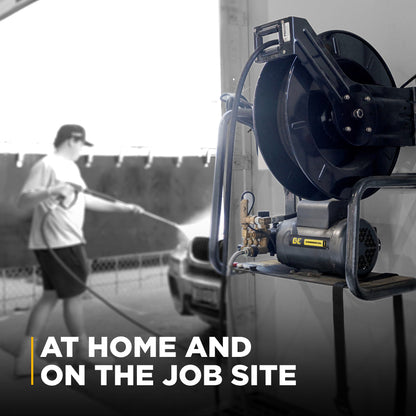 2,000 PSI 4.0 GPM 5.0 HP Wall Mount Electric Pressure Washer with a Baldor Motor and General Triplex Pump - X-2050FW1GENHT