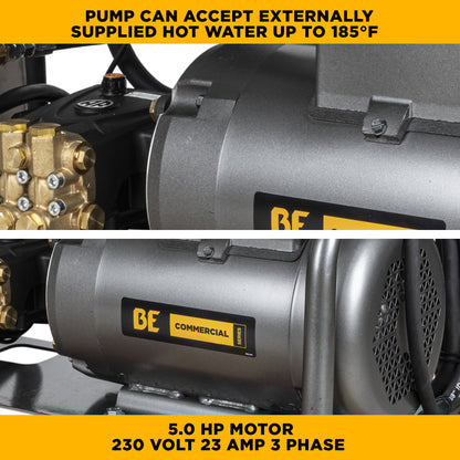 2,000 PSI 4.0 GPM 5.0 HP Electric Pressure Washer with Baldor Motor and General Triplex Pump - X-2050FW3GENHT2