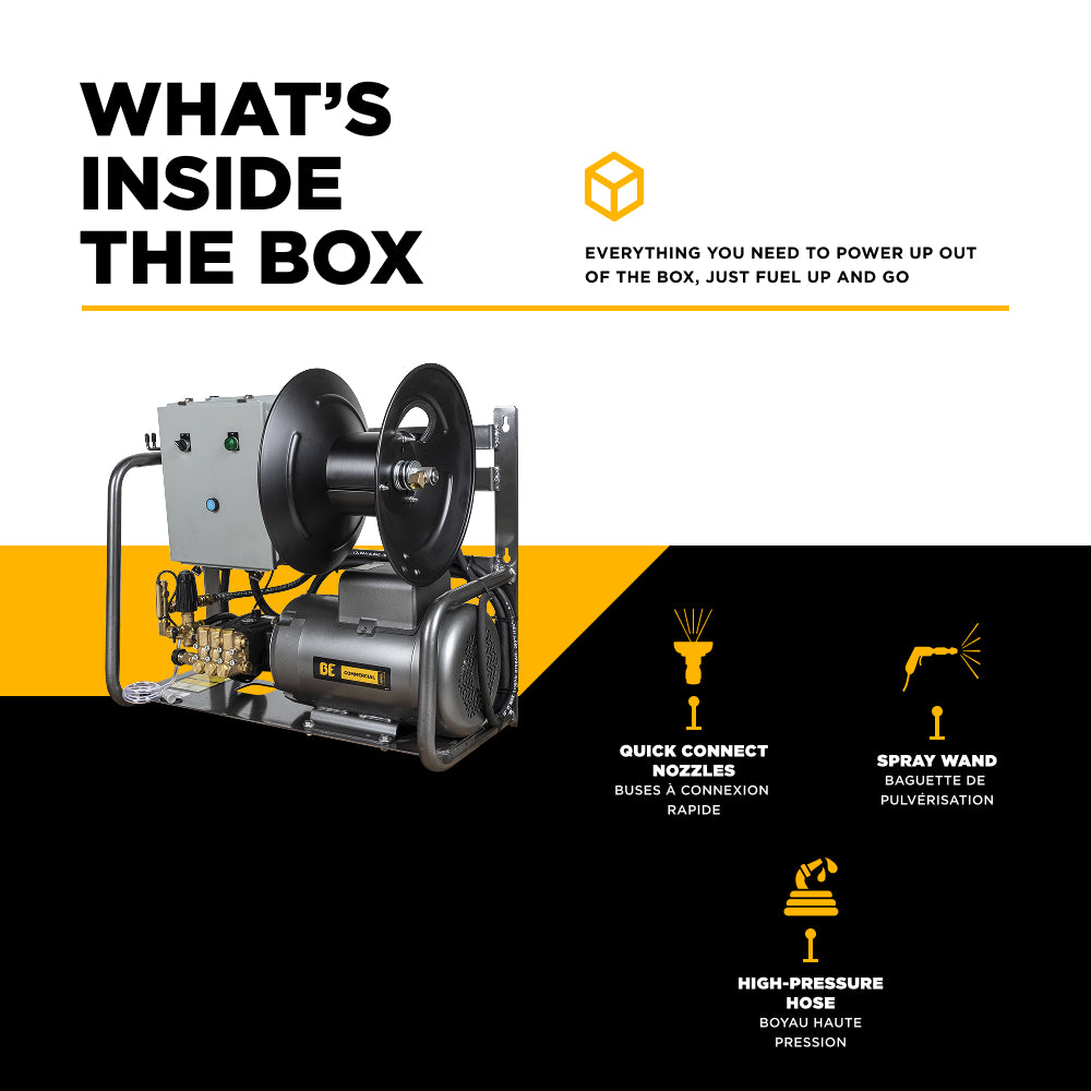 3,000 PSI 4.0 GPM 7.5 HP Electric Pressure Washer with Baldor Motor and AR Triplex Pump - X-2775FW1A