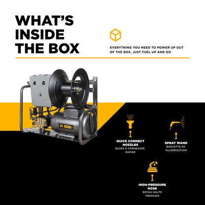 3,000 PSI 4.0 GPM 7.5 HP Electric Pressure Washer with Baldor Motor and AR Triplex Pump - X-2775FW1A