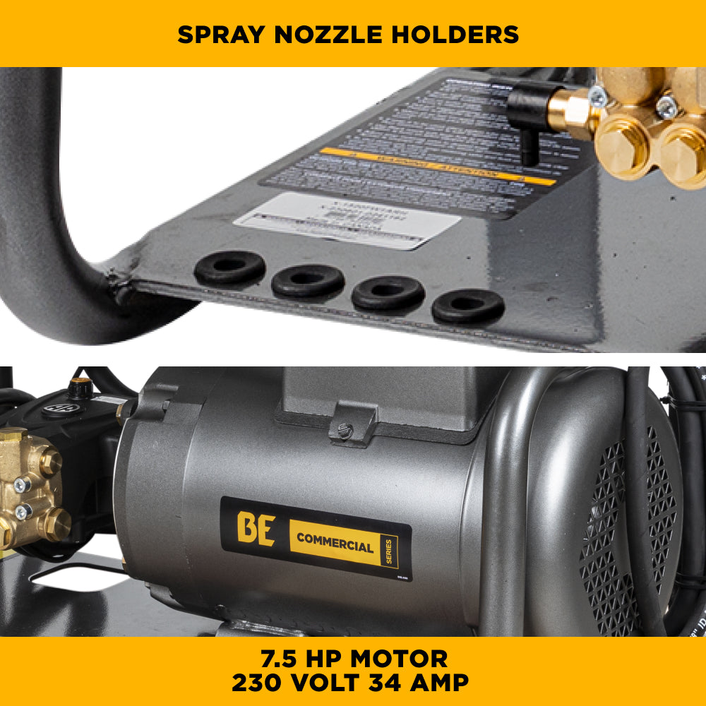 3,000 PSI 4.0 GPM 7.5 HP Electric Pressure Washer with Baldor Motor and AR Triplex Pump - X-2775FW1A