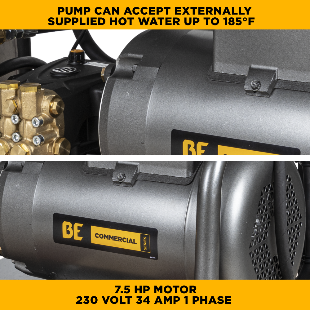3,000 PSI 4.0 GPM 7.5 HP Electric Pressure Washer with Baldor Motor and General Triplex Pump - X-2775FW1GENHT