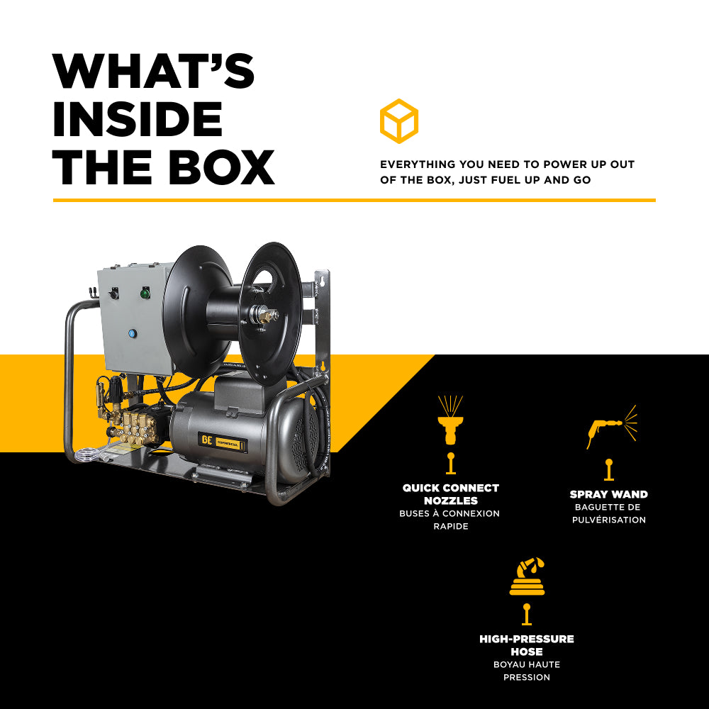 3,000 PSI 4.0 GPM 7.5 HP Electric Pressure Washer with 7.5 HP - 3 Phase Baldor Motor and General Triplex Pump - X-2775FW3GENHT4