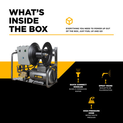 3,000 PSI 4.0 GPM 7.5 HP Electric Pressure Washer with 7.5 HP - 3 Phase Baldor Motor and General Triplex Pump - X-2775FW3GENHT4
