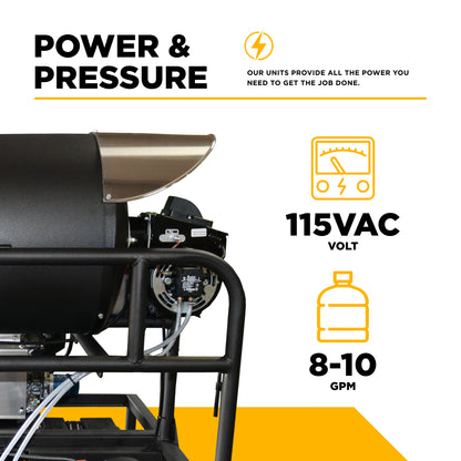 115 volt, 8-10 GPM Diesel Fired Hot Box - 99115V