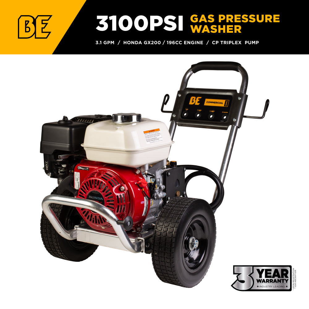 3,100 PSI 3.1 GPM Cold Water Gas Pressure Washer - B3165HAAS