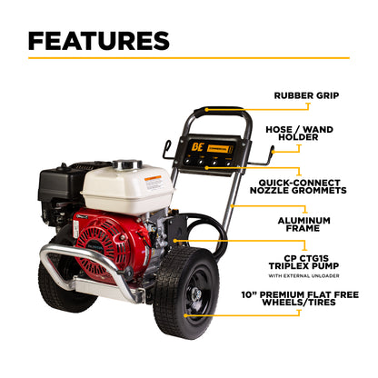 3,100 PSI 3.1 GPM Cold Water Gas Pressure Washer - B3165HAAS