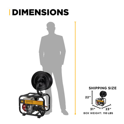 3,100 PSI 3.1 GPM Cold Water Gas Pressure Washer - B3165HRAS