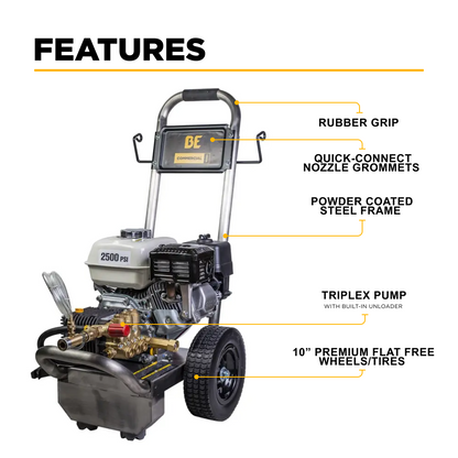 3100PSI 3.1GPM Cold Water Gas Pressure Washer - B3165HSCS