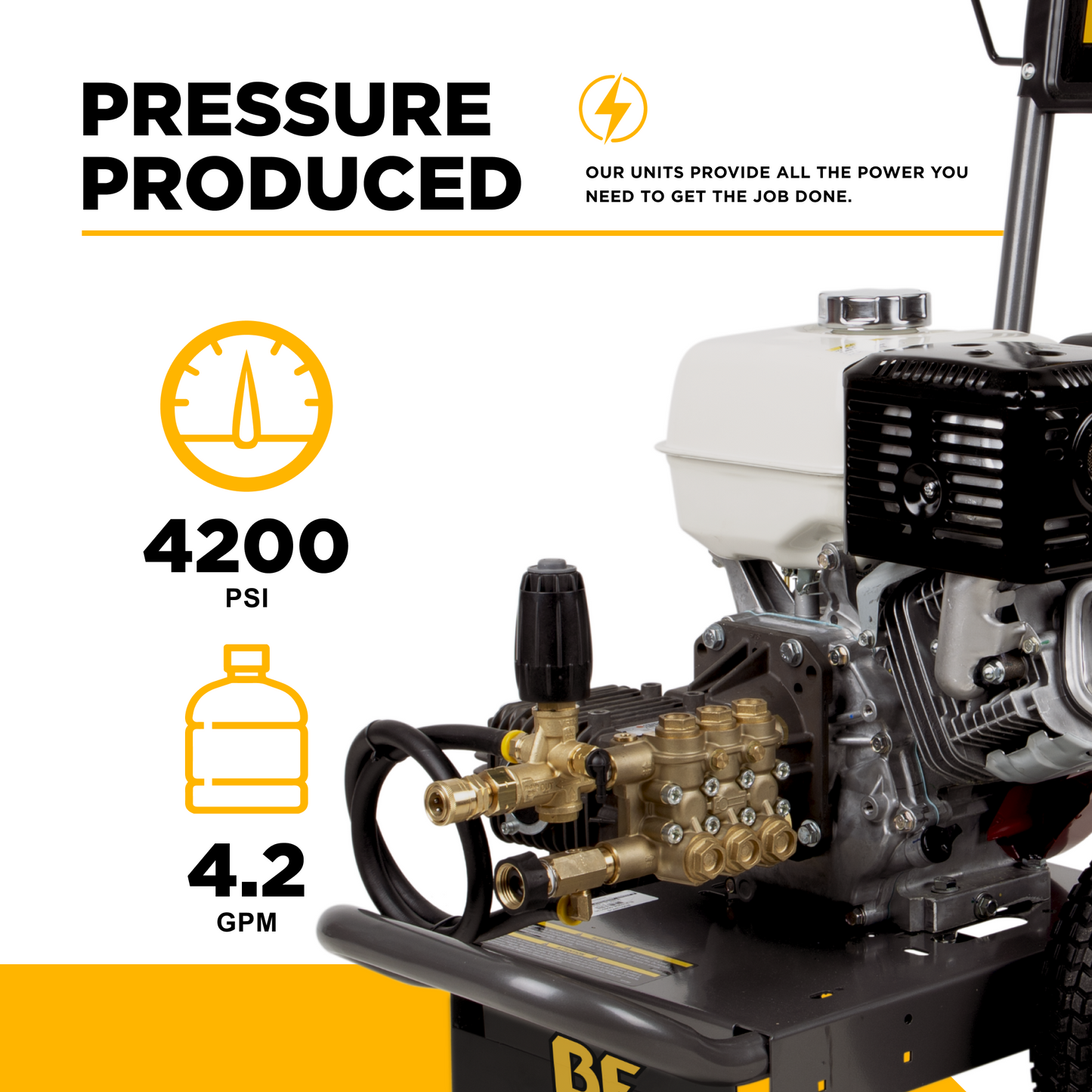 3200PSI 5.2GPM Cold Water Gas Pressure Washer - B3213HCS