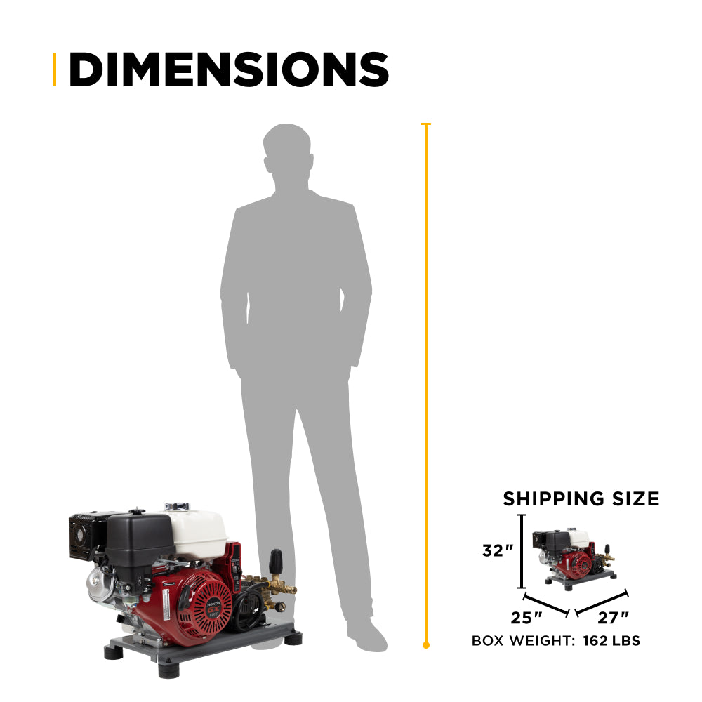 3,200 PSI 4.2 GPM Cold Water Gas Pressure Washer - B3213HETBAS